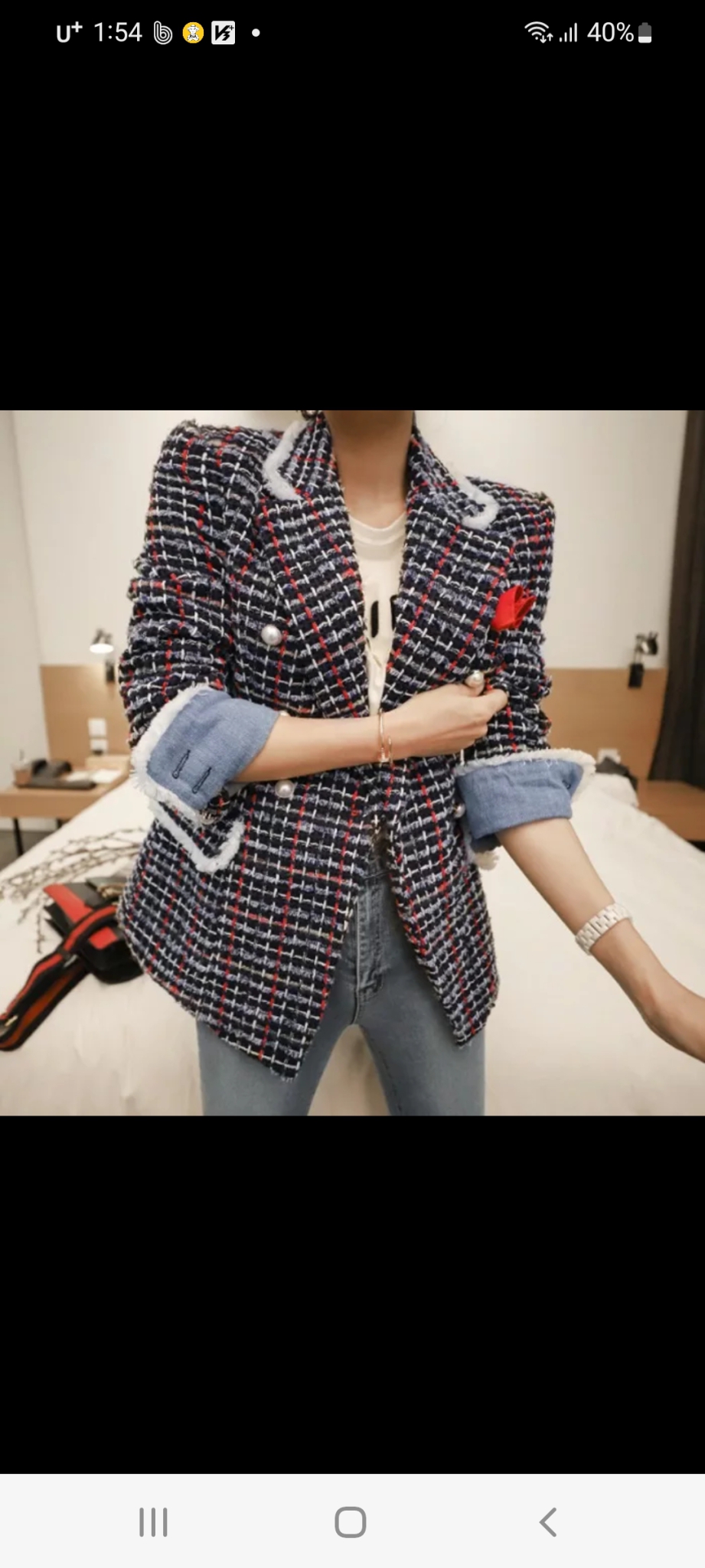 믹싱 트위드자켓 (새상품, 무료배송)