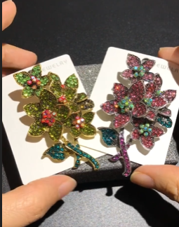 입체 플라워 브로치(새상품)