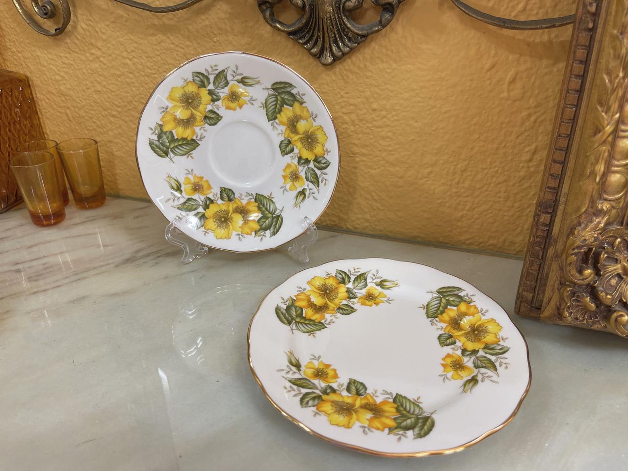 영국 royal vale 빈티지 접시