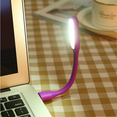 새 2개 보라색 USB LED 램프 조명 등 샤오미 가전 디지털 휴대용 