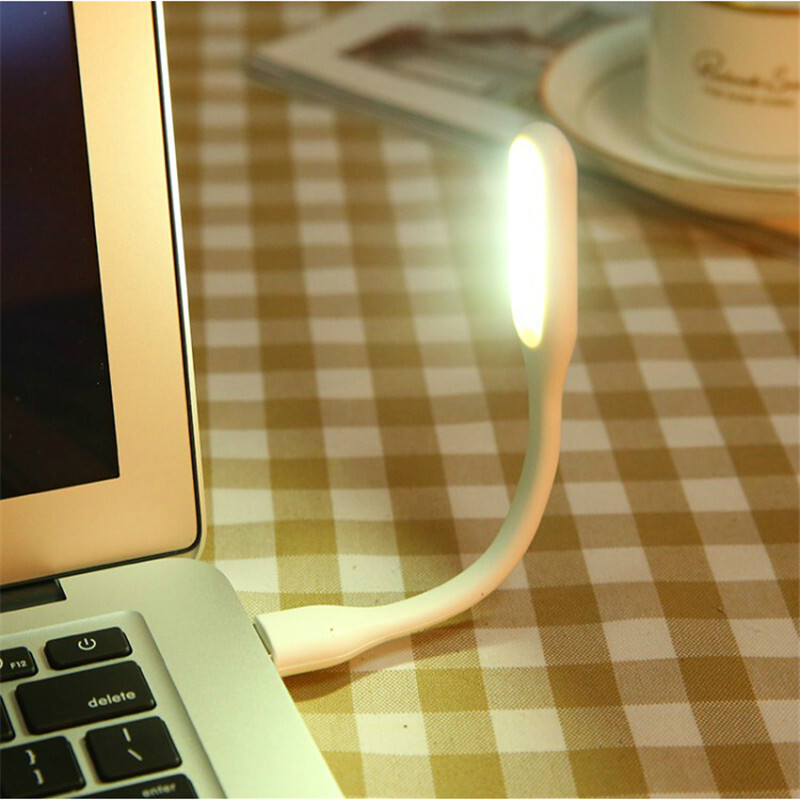 새 2개 흰색 USB LED 램프 조명 등 샤오미 가전 디지털 휴대용