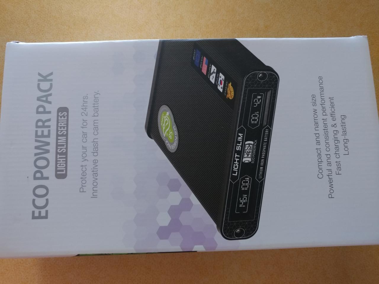 차량용 블랙박스 보조배터리 에코파워팩 라이트슬림 S20 20A 새제품