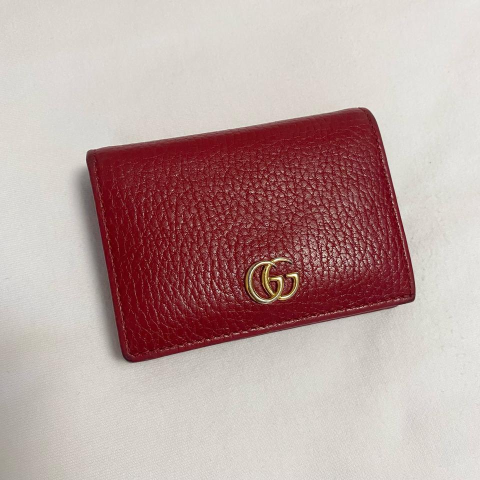 [정품]구찌 GG 마몽 지갑 레드 + 구성품, 영수증(정가 68만원)