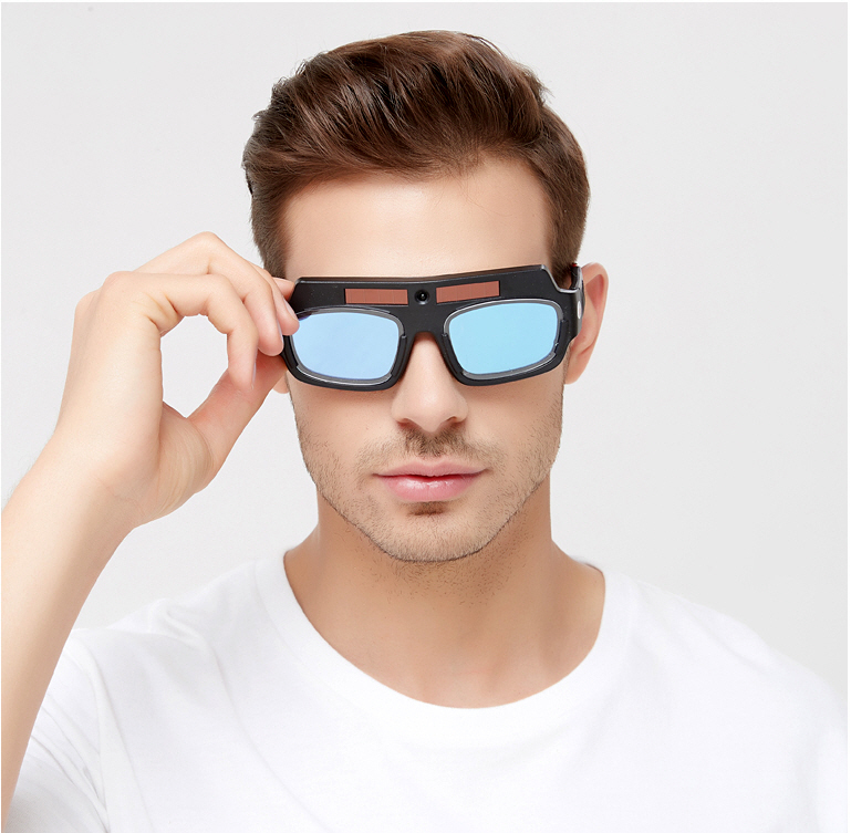 (새상품)자동 차광 보안경+보호필름20개