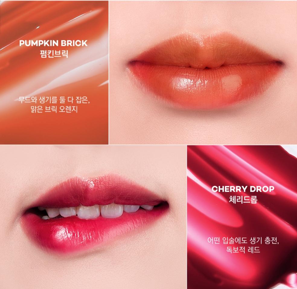 미개봉 우포무배) 잉가 글로우 코팅 틴트 -누디젤리고잉칠리펌킨브릭체리드롭