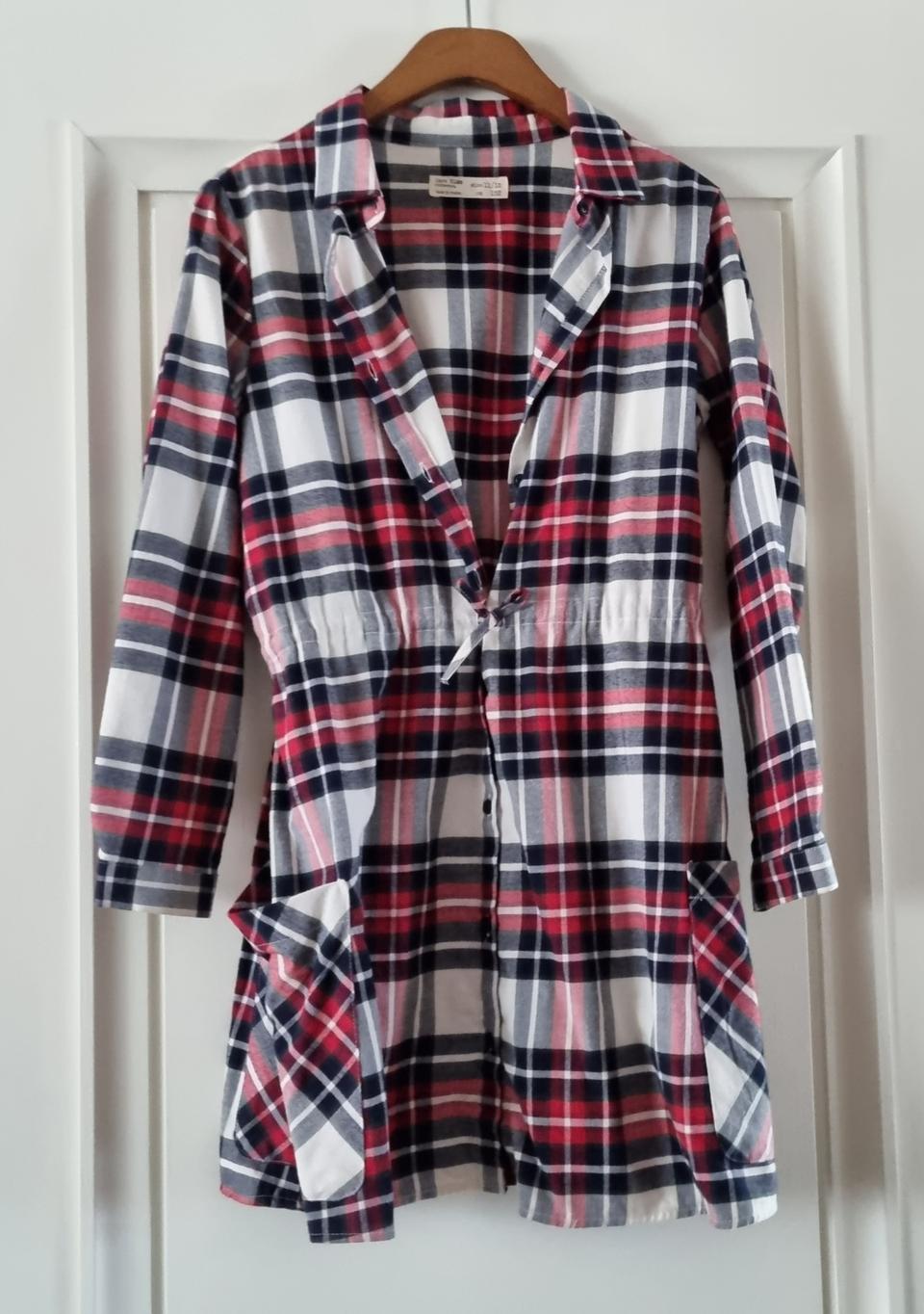 자라 걸 11-12 세 체크 원피스