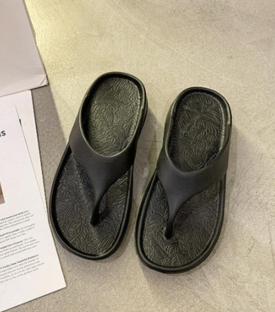 슬리퍼 새상품뒷굽5센치 초경량 키높이 통굽쪼리