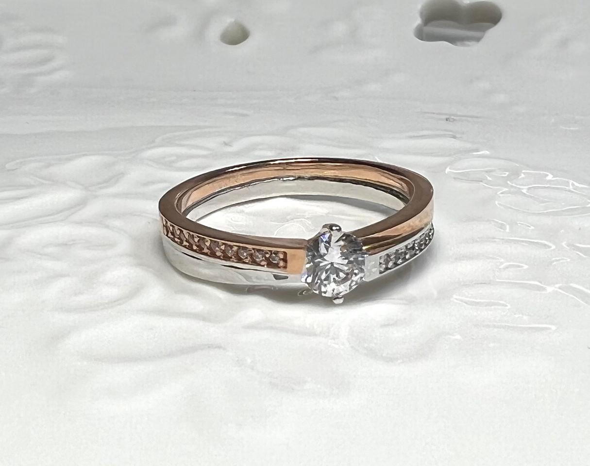 14k 투톤 크로스 골드 금 반지 링 (목걸이 팔찌 귀걸이 많음)