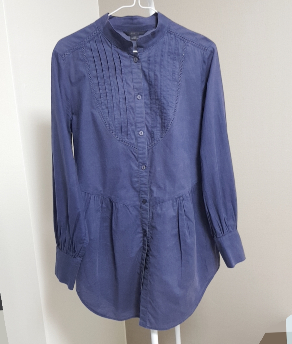 원피스 롱남방 롱셔츠 네이비색 66사이즈
