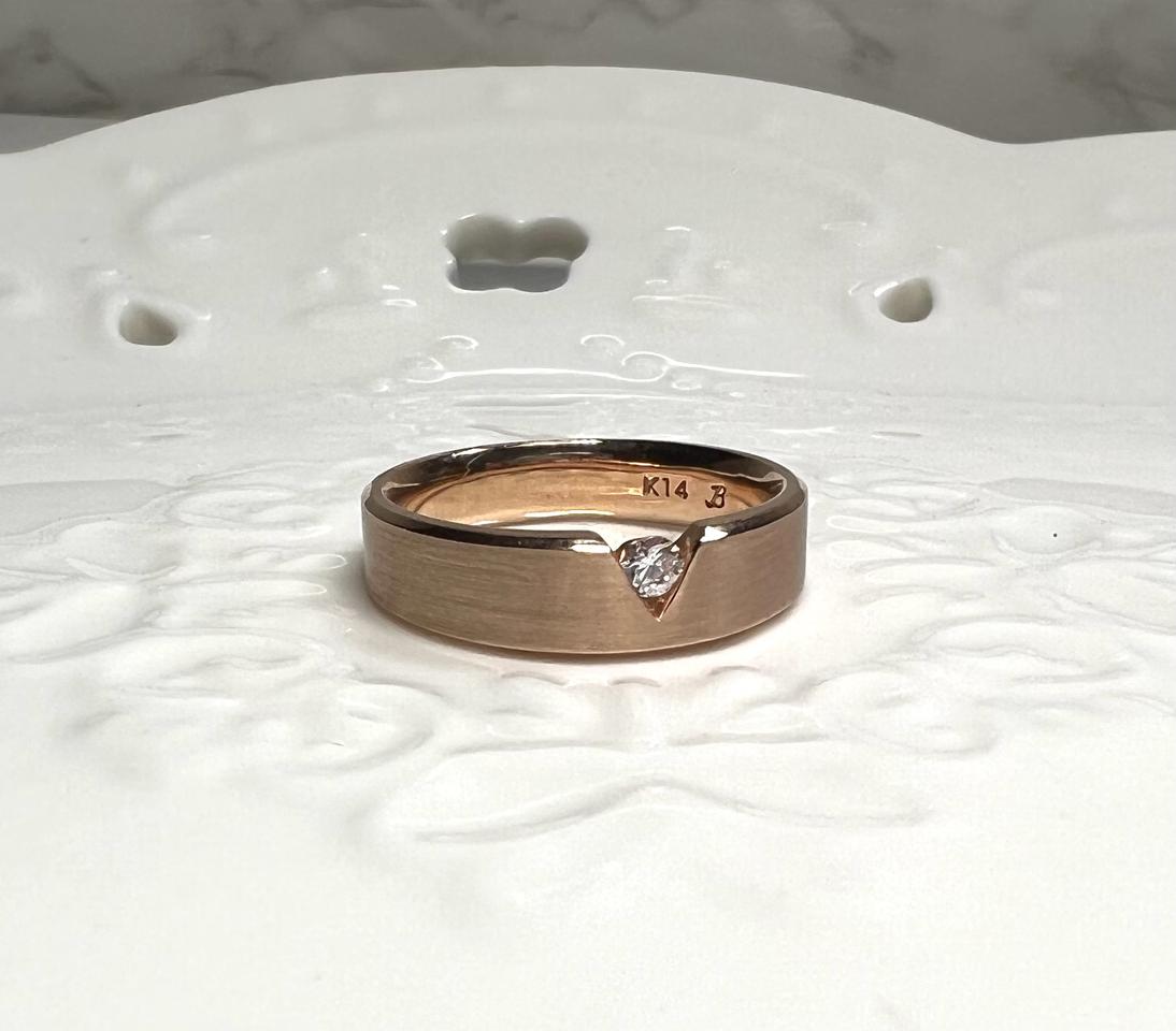 14k 브이 로즈 골드 금 반지 링 (팔찌 귀걸이 목걸이 많음)