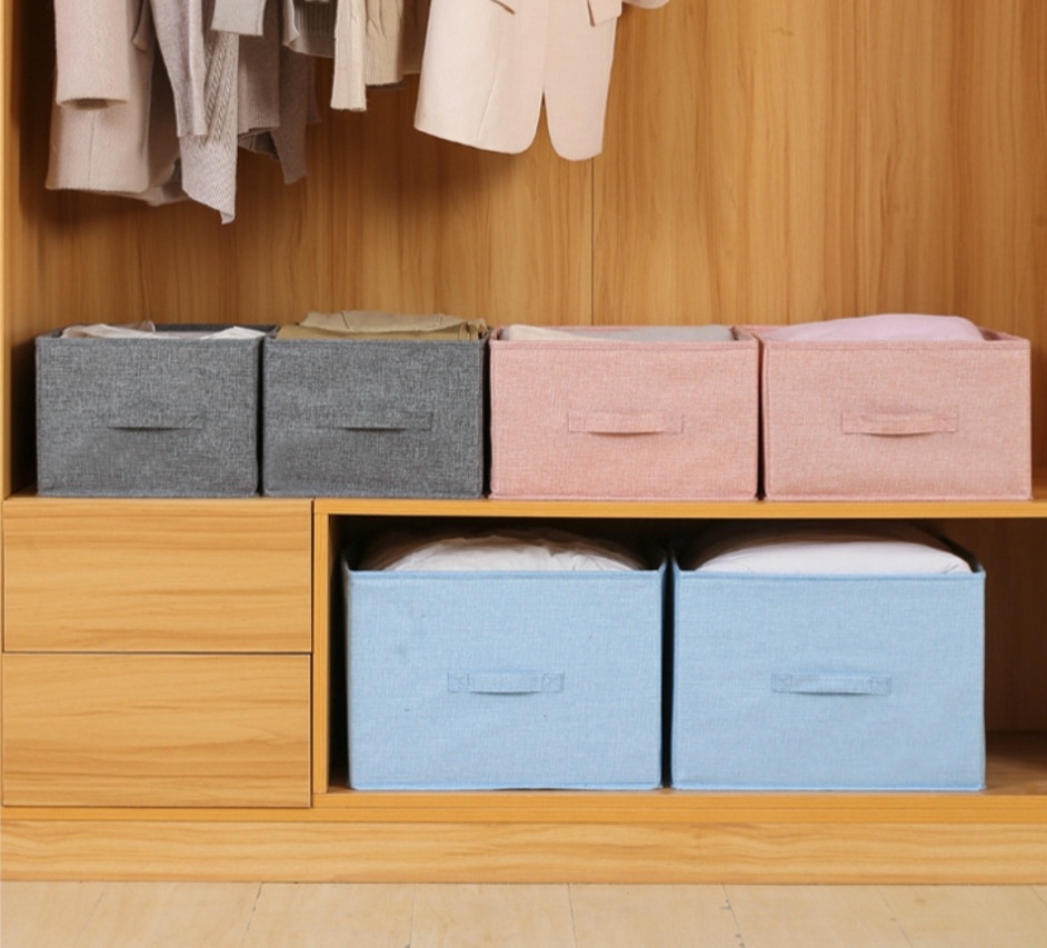 리빙 박스 다용도 박스 접이식 정리함 3가지색상