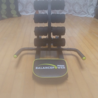 실내 운동기구 헬스 홈트 밸런스파워 플래티늄 판매합니다 복근 허리 전신 홈트레이닝