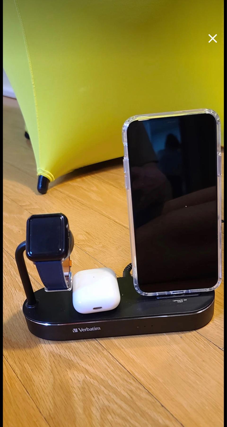 버바팀 4in1 애플워치 아이폰 아이패드 에어팟 충전기 블랙에디션 모델