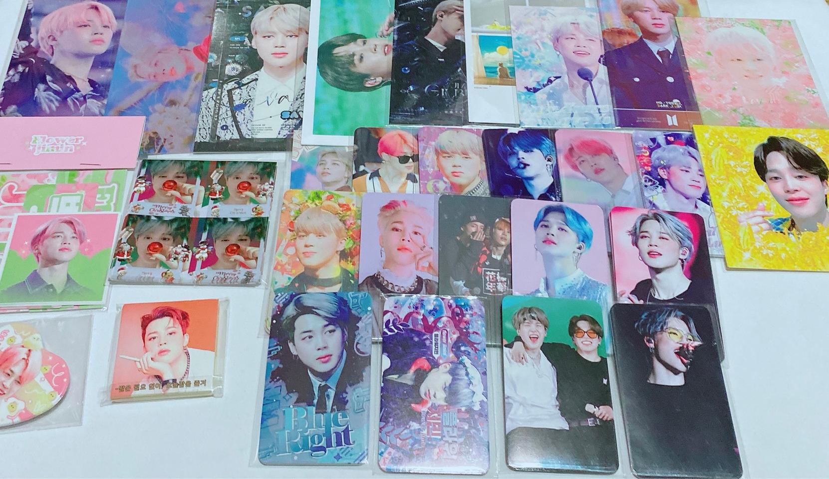 3배에눌) 방탄 지민 랜봉 랜박 비공굿 포카 판스 도무송 무중복