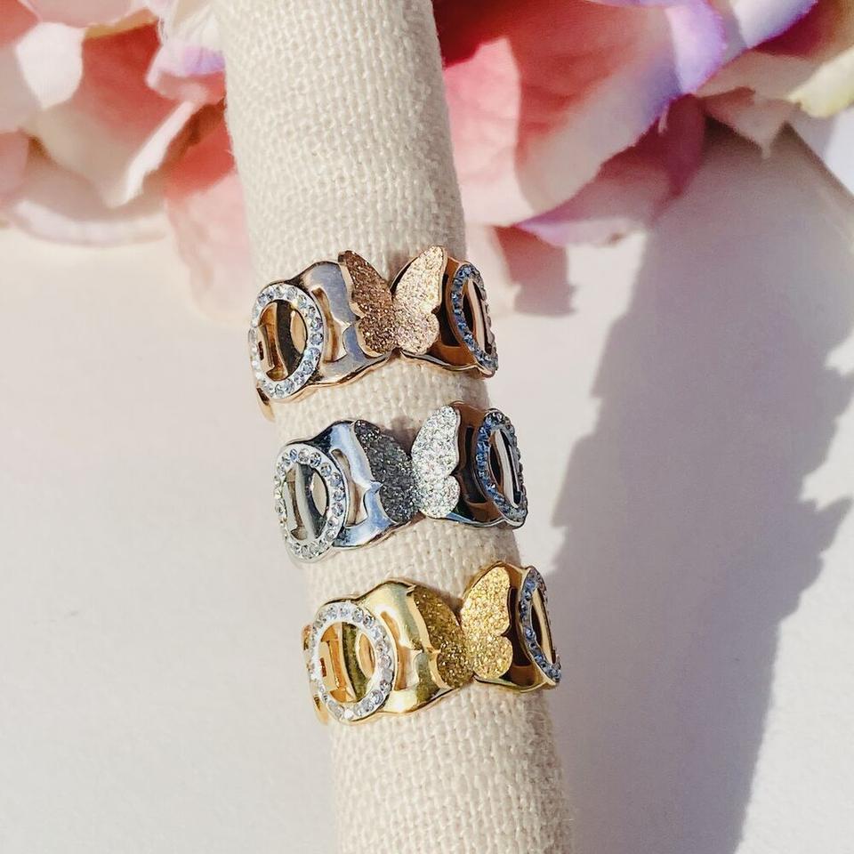 써지컬스틸 써클 나비 반지