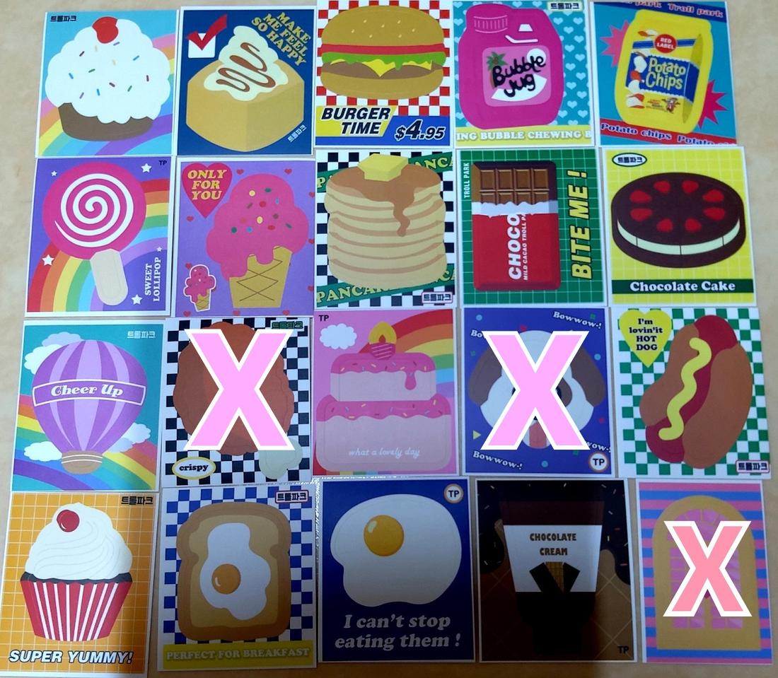 키치 도무송 돔송 마감인스 스티커 인스