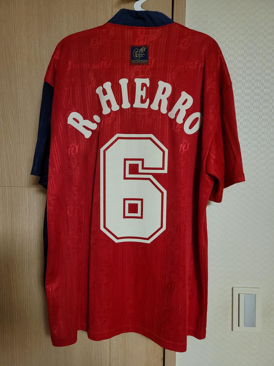 96-98 스페인 홈 이에로 유니폼