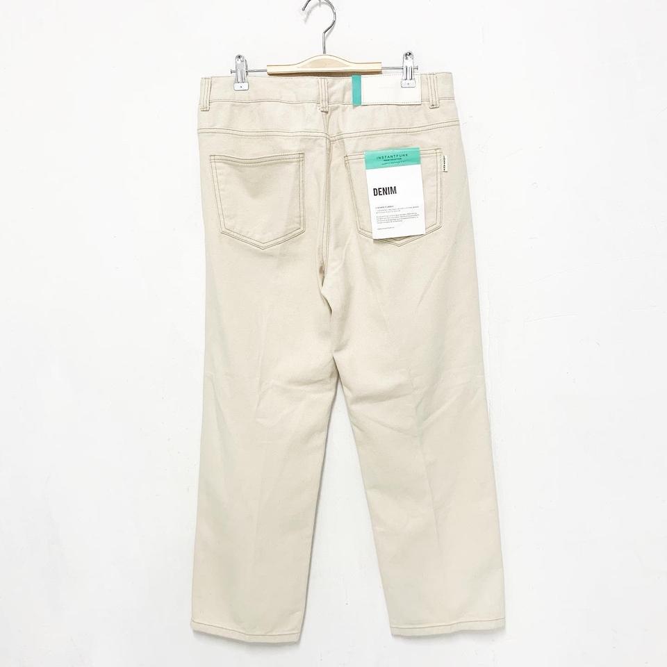 인스턴트펑크 스트레이트 진 아이보리 새상품