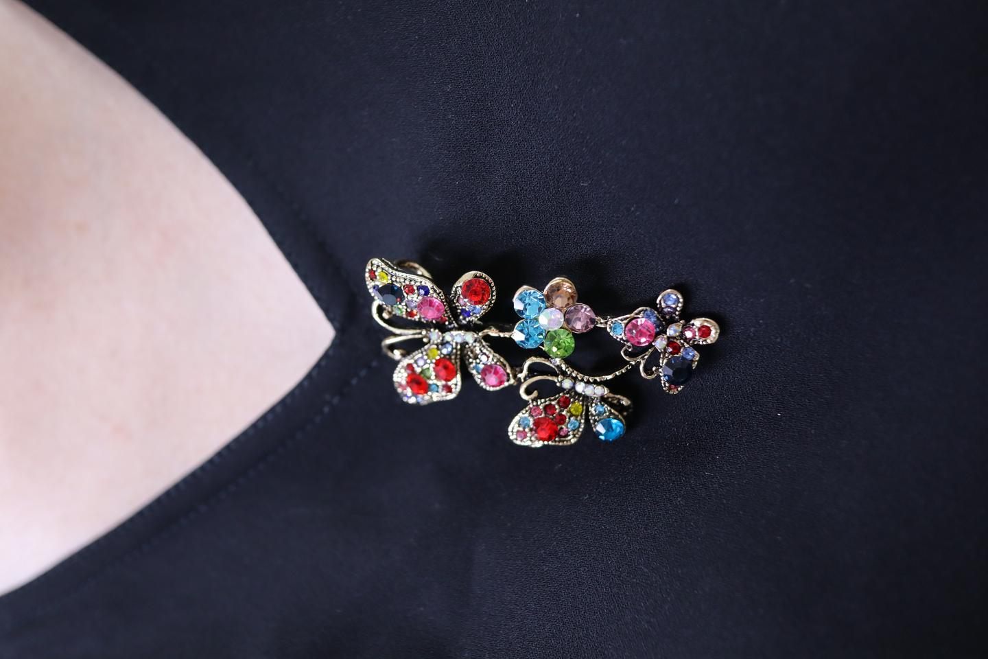 나비와 꽃 브로치&메달(세상품)