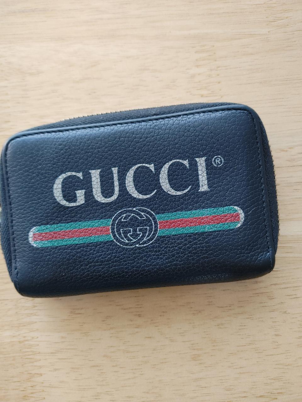 구찌띠로고 카드지갑