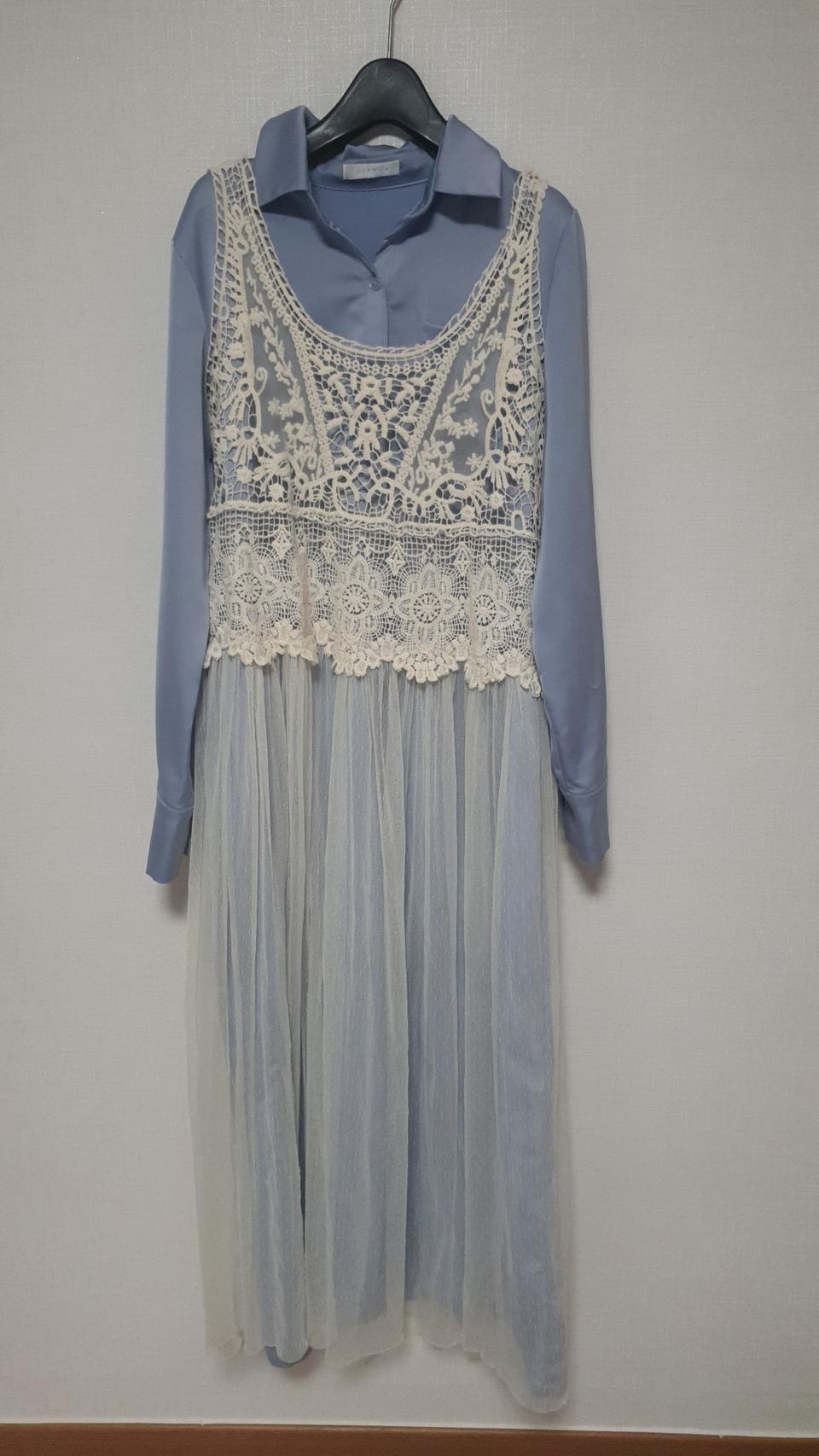 새틴셔츠롱원피스.뷔스티에원피스