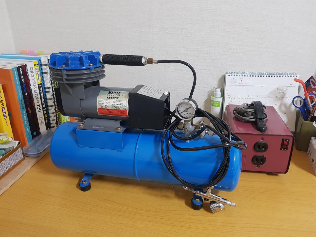 일본제 콤푸레샤 콤프레셔 공기압축기 KISO E5505T