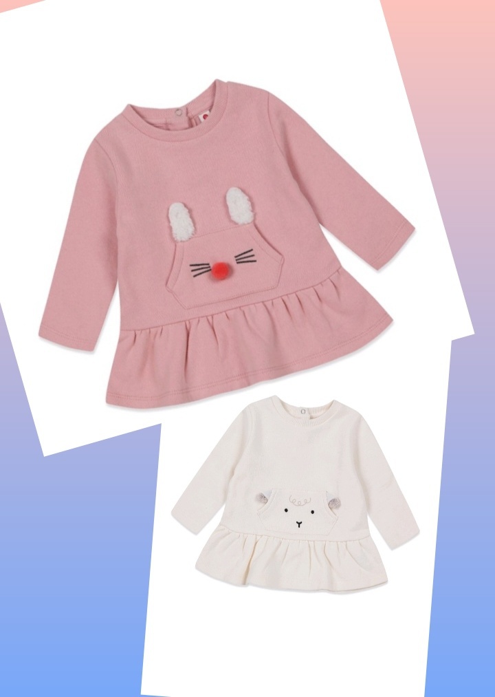 두벌 80❤(새옷)속기모 유아 플레어 원피스