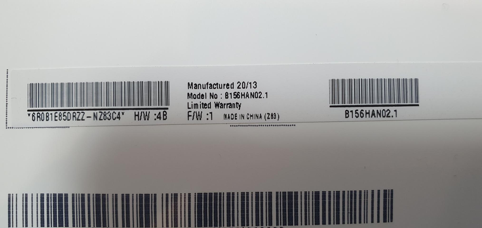 AUO B156HAN02.1 노트북액정