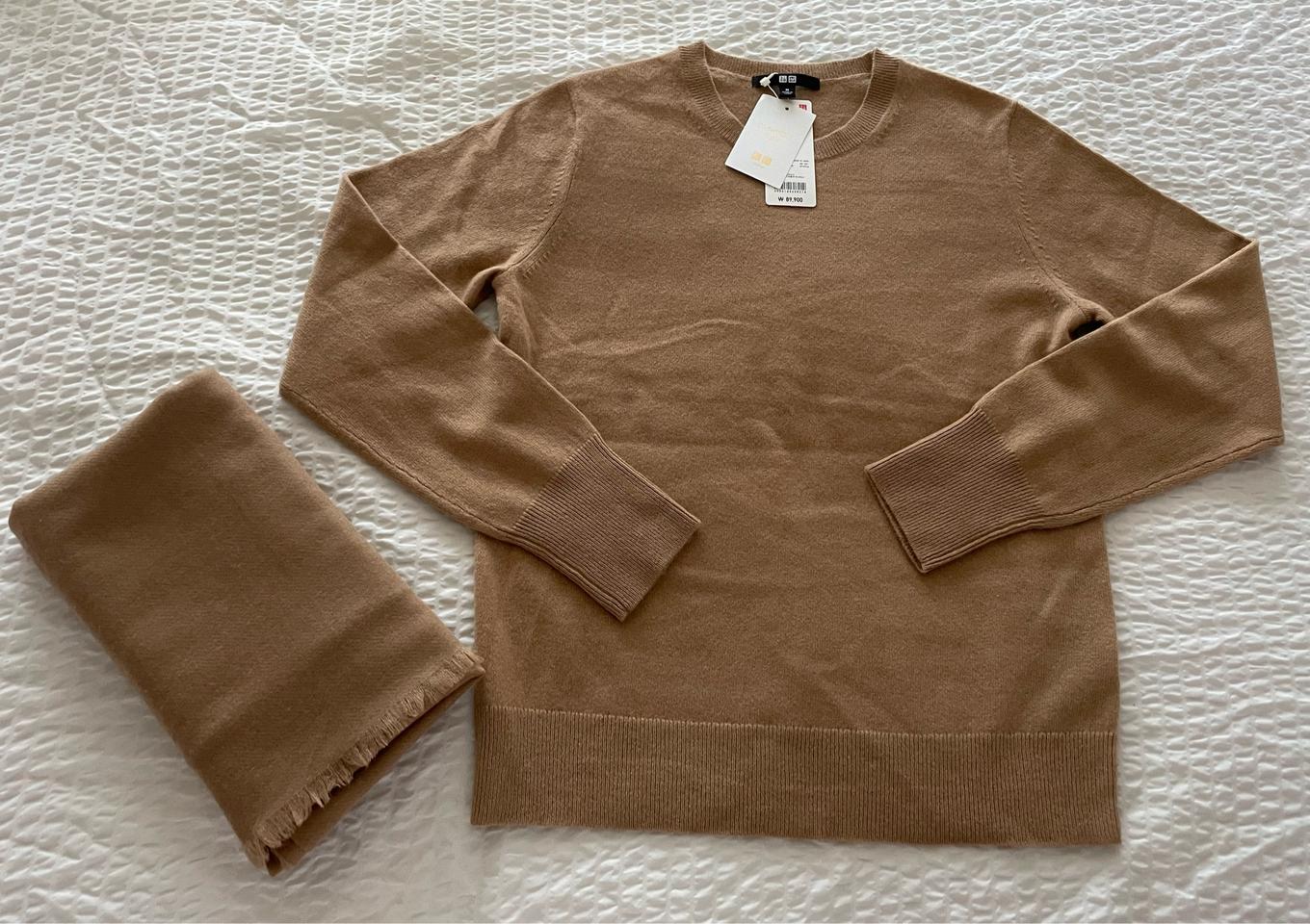 스웨터 &목도리 cashmere 100%