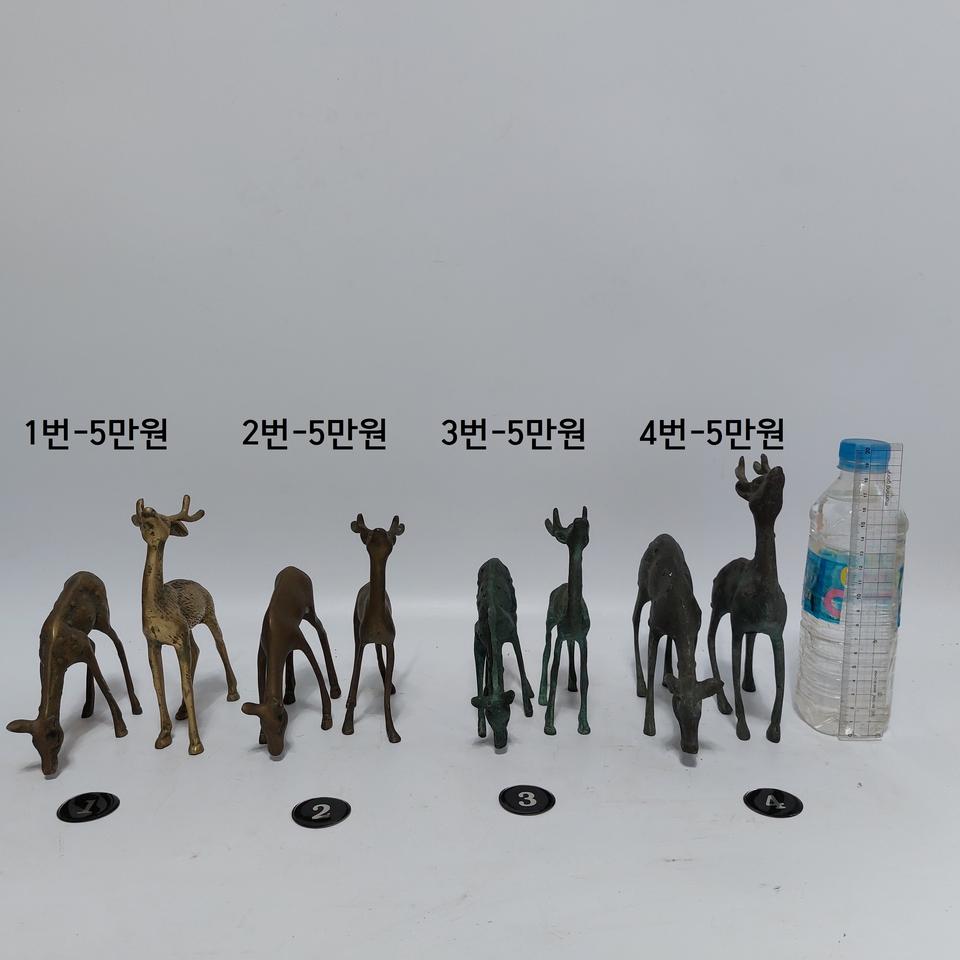 동 꽃사슴 한쌍-   만물당(검색)  동브론즈 