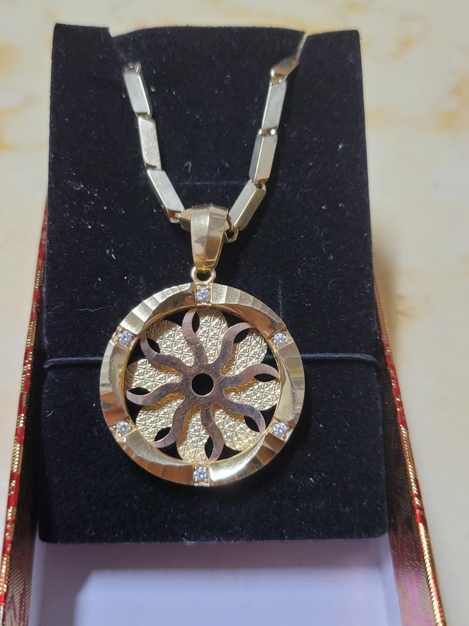 14k 대나무목걸이