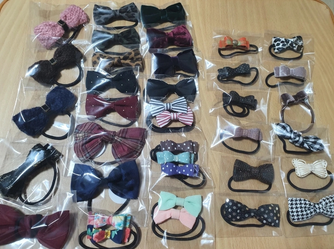 리본 머리끈 개당 500~700원