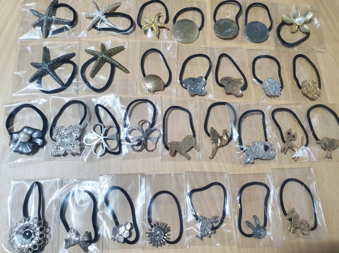 금속장식 머리끈 500~1000