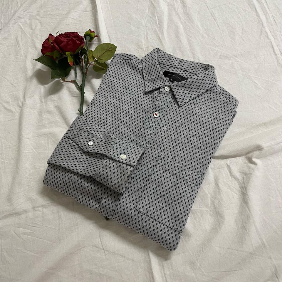 정품 커스텀멜로우 그레이 패턴 셔츠 남방