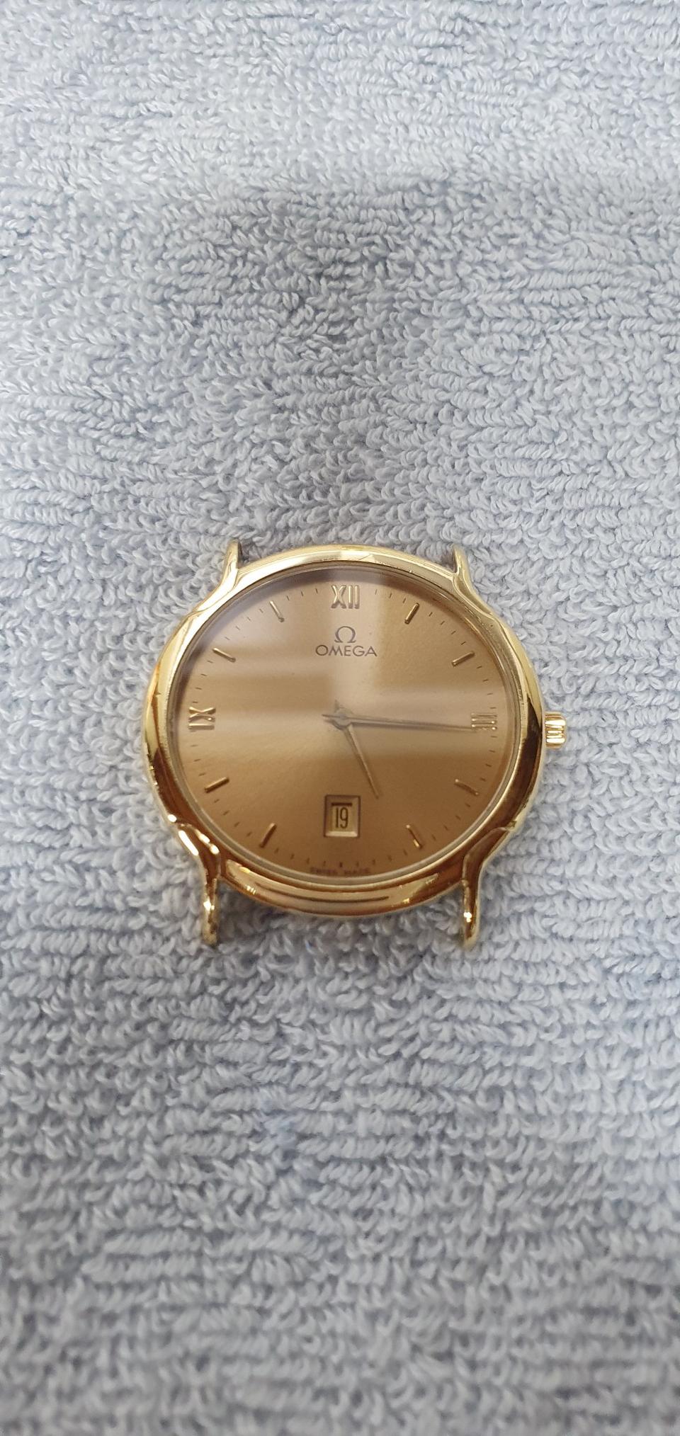 오메가 드빌 18k 금통시계