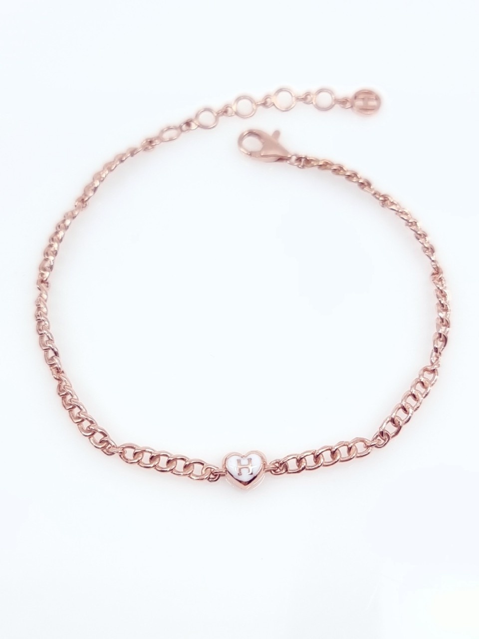 14K H이니셜팔찌(핑크골드)