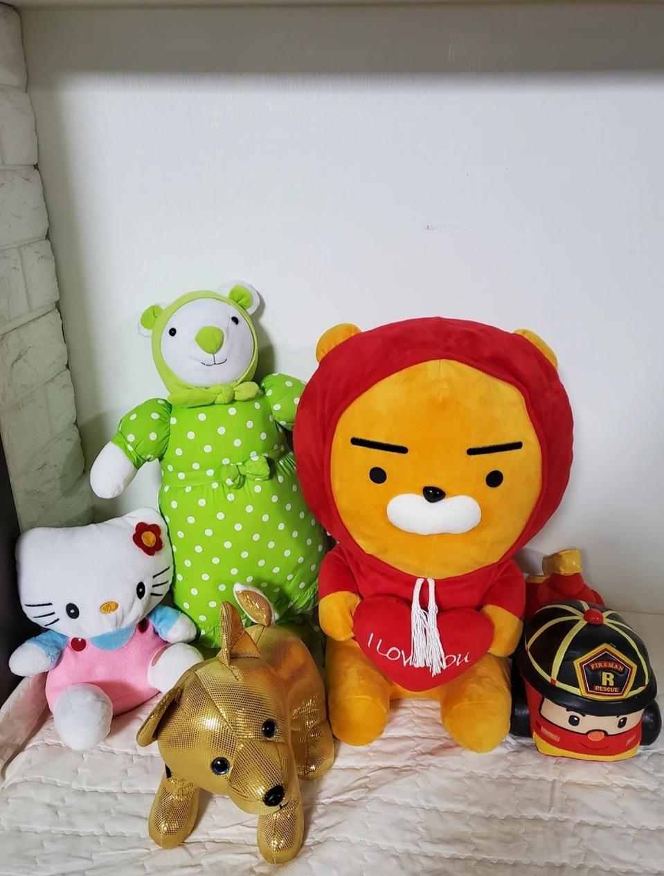 인형베개 장난감5종