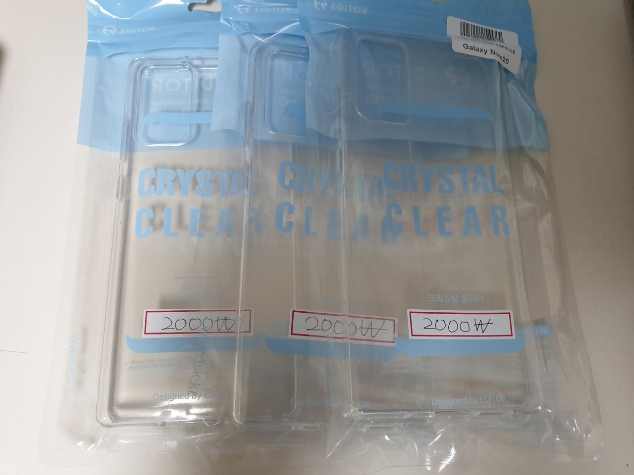 갤럭시 노트20 투명케이스 3개 6000원에 저렴하게 팝니다~