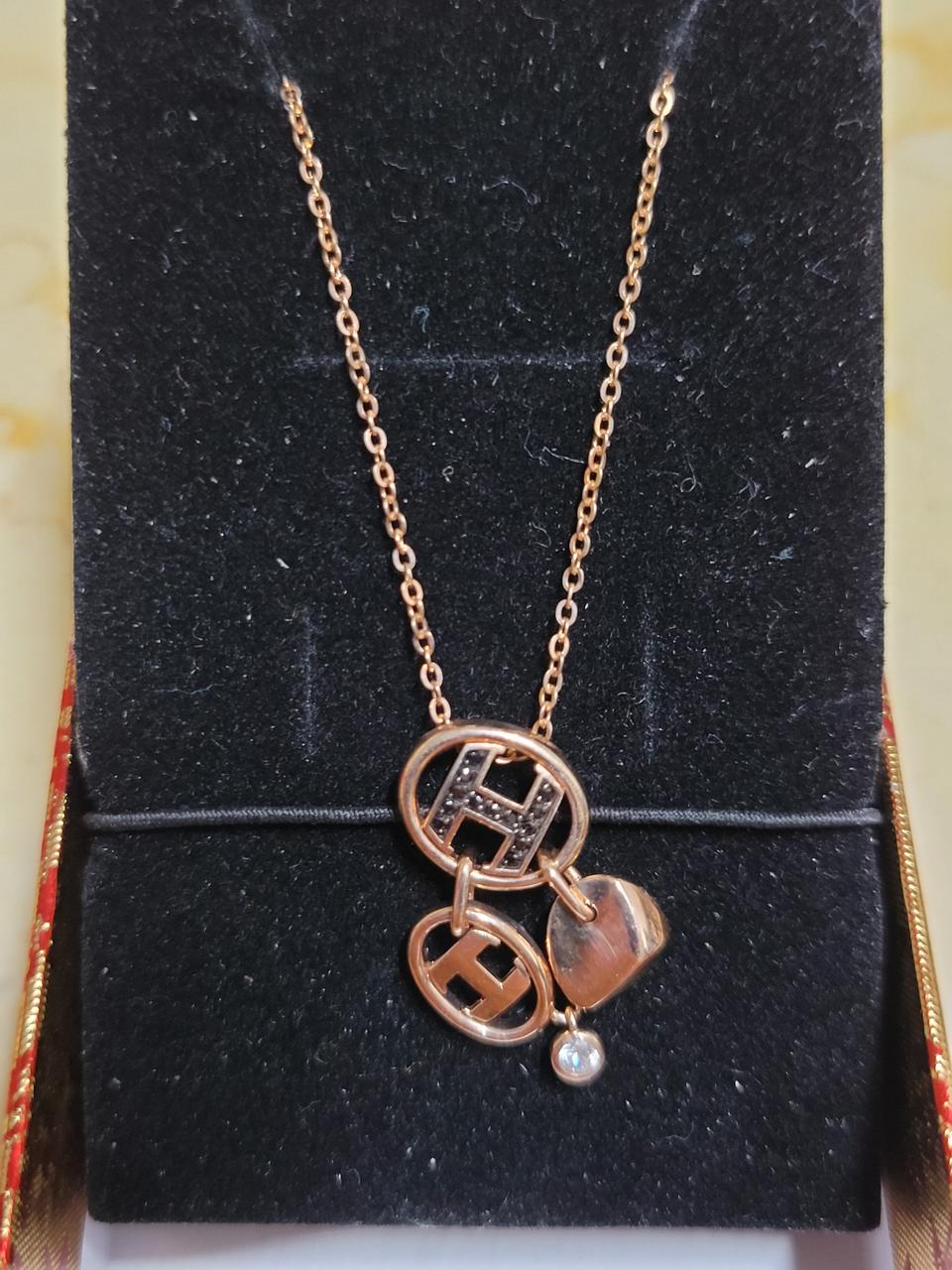 14k 로즈골드 목걸이