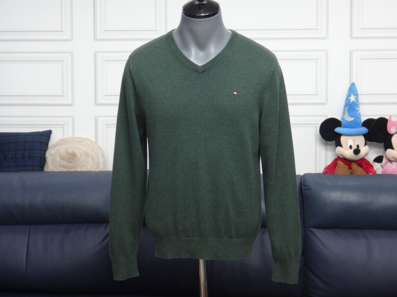 (90호) 타미힐피거 남성 브이넥 니트