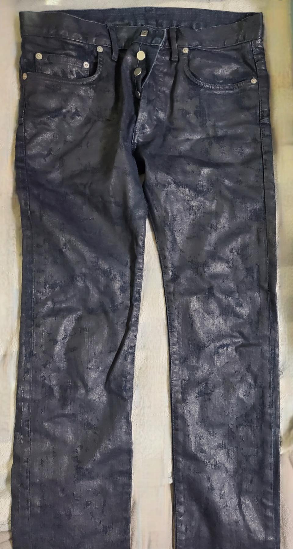 디올 왁스코팅진 청바지