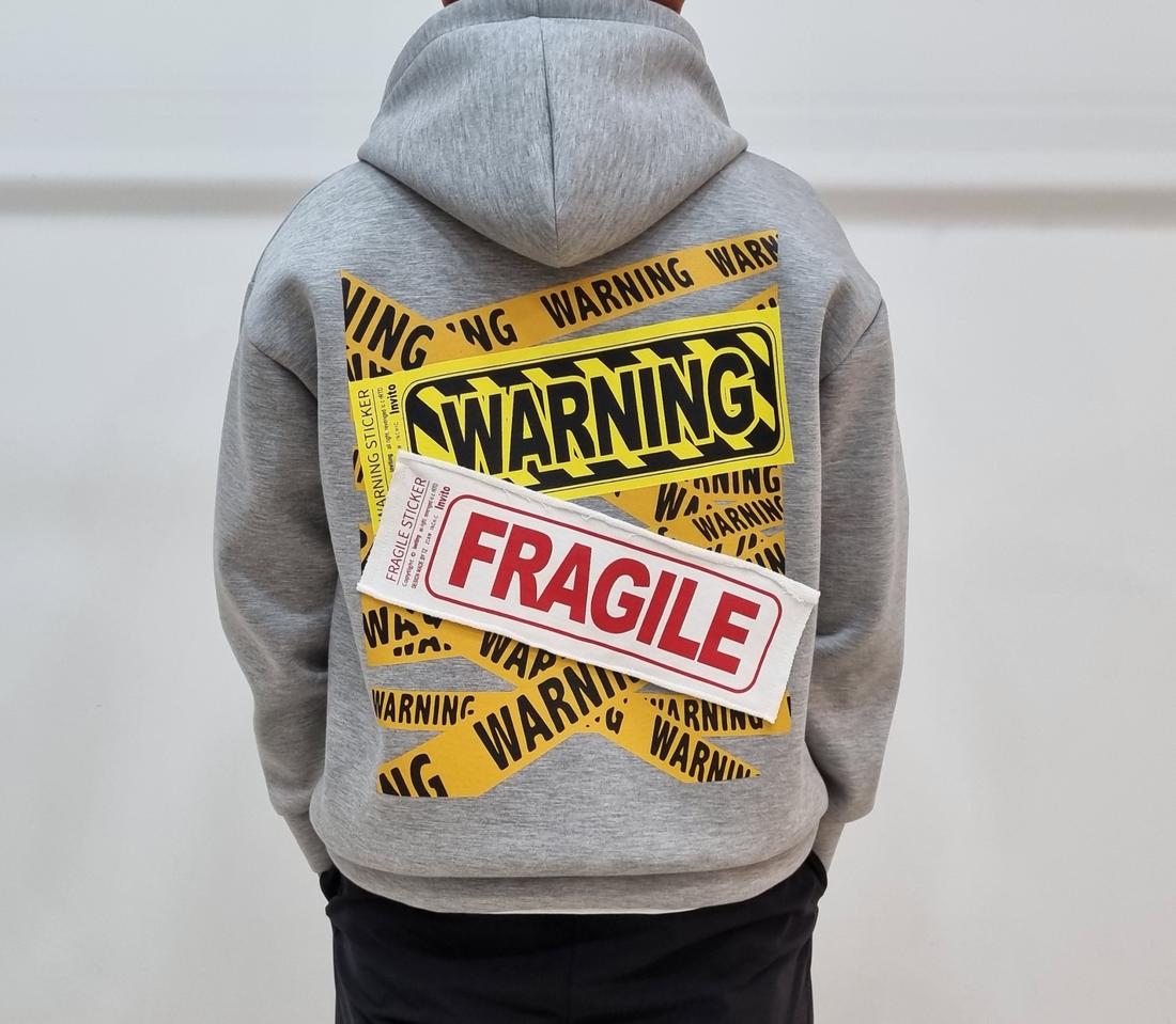 [인기폭발] 오버핏 네오프렌 패치 후드티