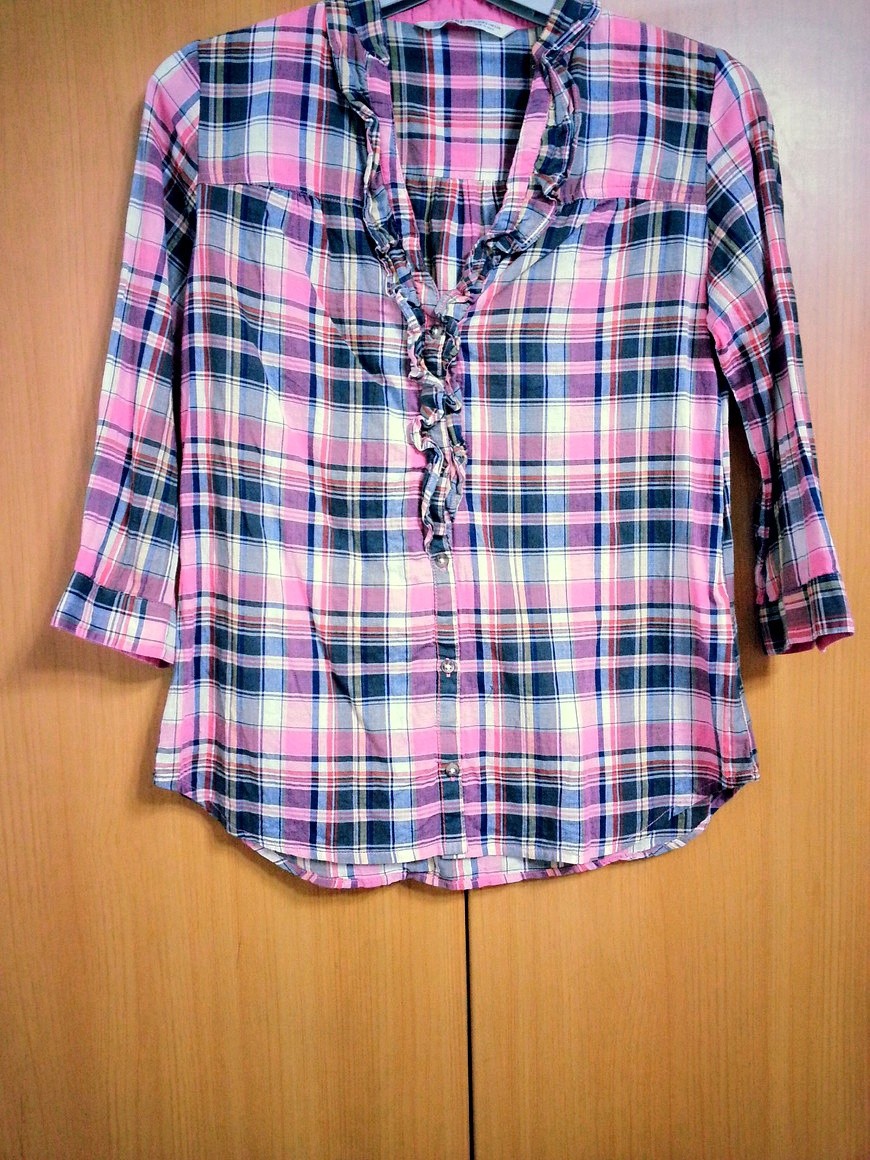 zara 자라 체크 셔츠 블라우스 남방 오피스룩 하객룩 명품의류 수입의류
