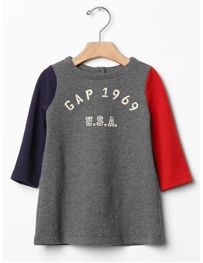 올드네이비 베이비 칼라블럭 원피스 새상품