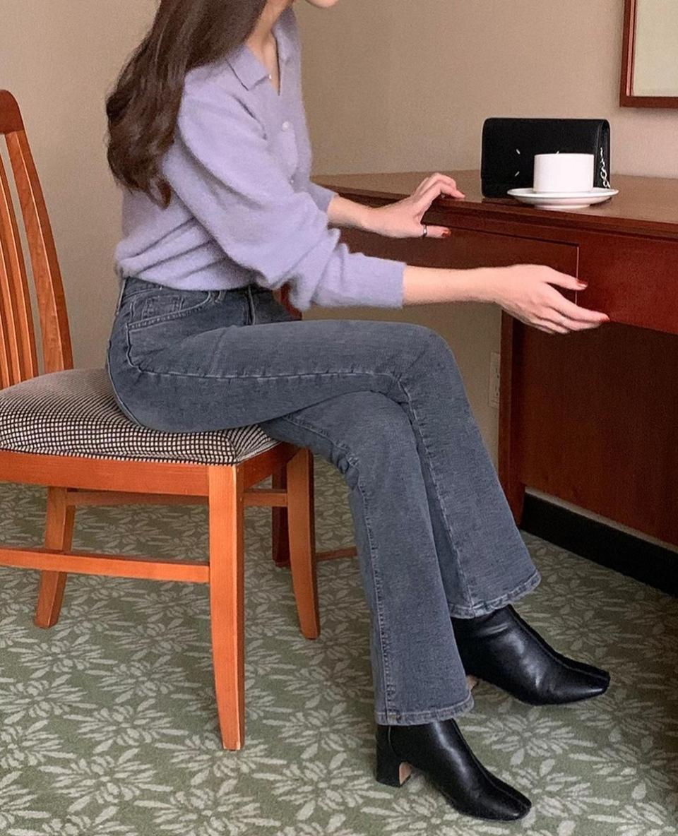 [새상품/S] 에드모어 애쉬그레이 부츠컷데님