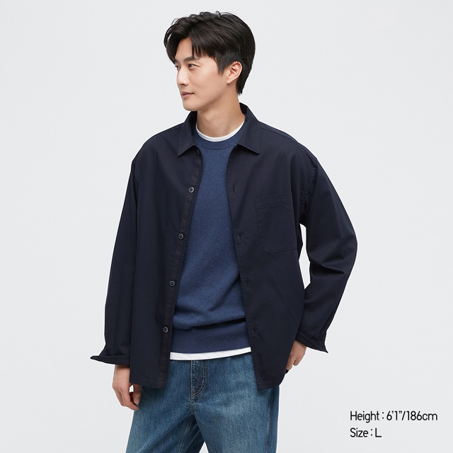 유니클로 EFC트윌오버사이즈셔츠(긴팔)