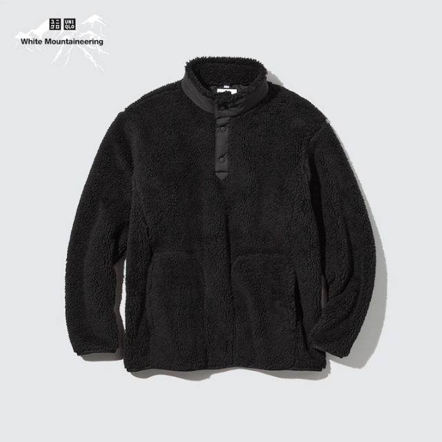 유니클로 화이트마운티니어링 WPJ후리스오버사이즈풀오버(긴팔)