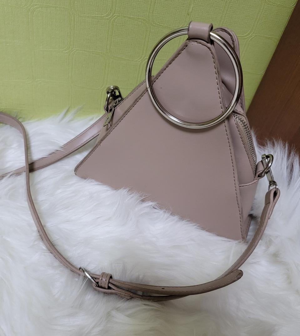 (패션)연베이지퍼플가죽은장탈부착체인백(미사용,더스트동봉)