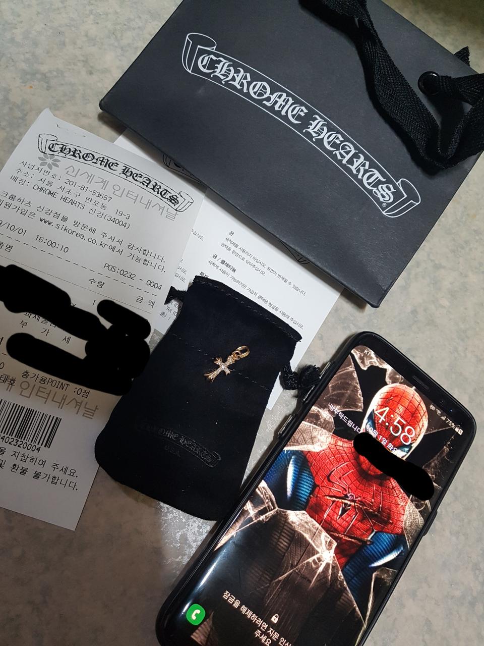 명품)정품 크롬하츠 펜던트 22k 다이아펜던트