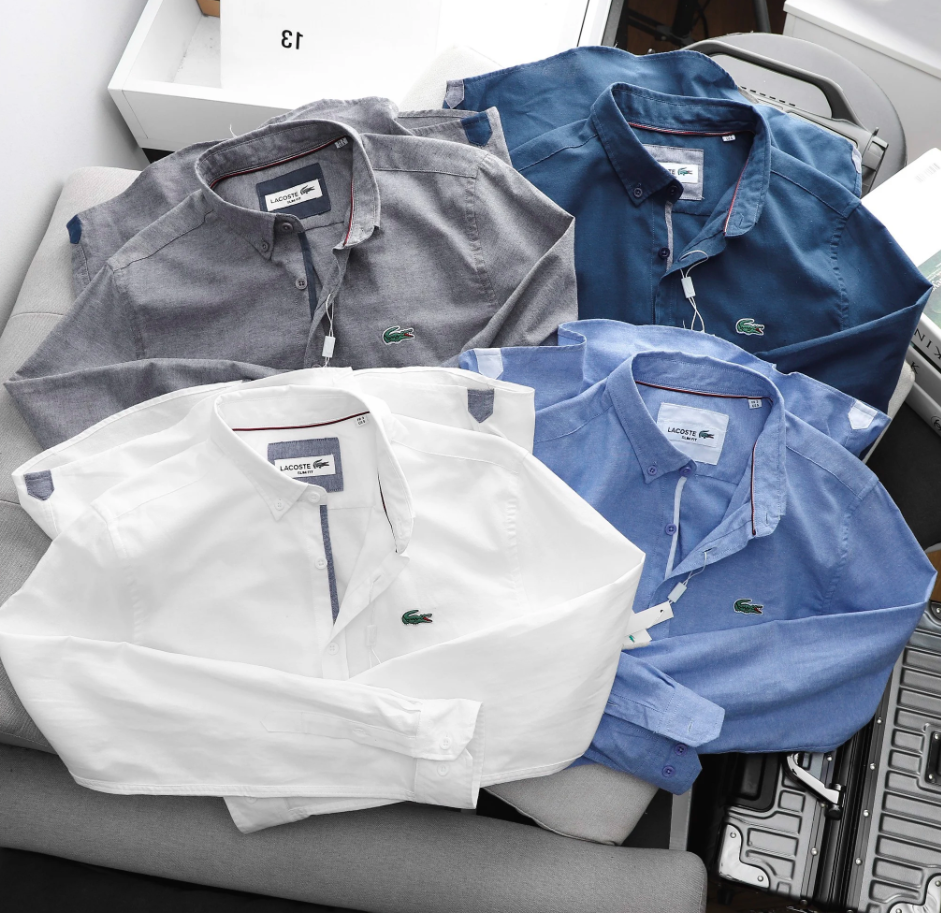 라코스테 슬림핏 옥스포드 남방 1+1